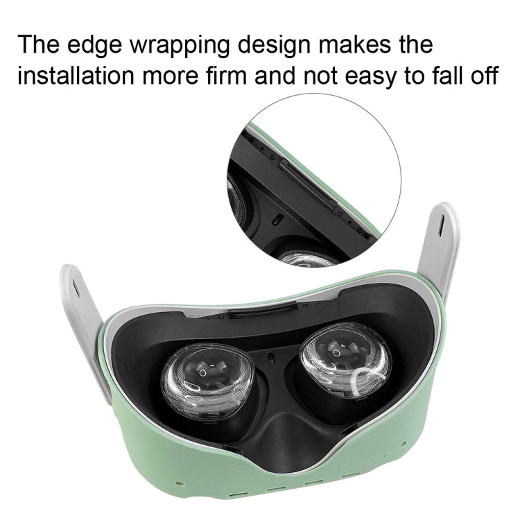 Silicone Non-Slip Protective Cover for Meta Quest 2 VR Glasses Accessories(Black) - VR Accessories by PMC TechLife | Online Shopping South Africa | PMC TechLife | Buy Now Pay Later Mobicred