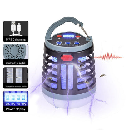 Bluetooth Audio USB Charging Lighting Mosquito Trap(W881 Brown) - Repellents by null | Online Shopping South Africa | PMC Jewellery | Buy Now Pay Later Mobicred