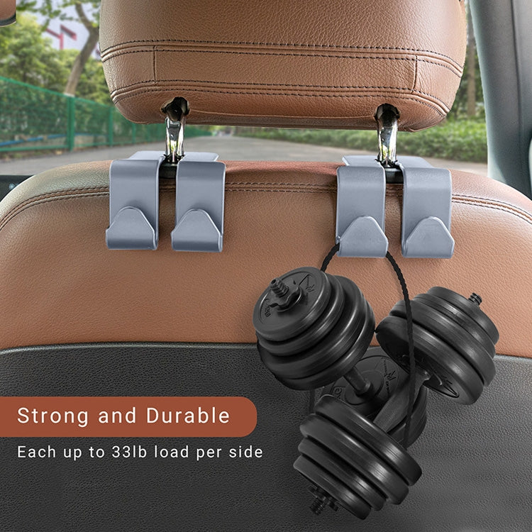 10PCS A-3 Car Hidden Seat Back Hook Multifunctional Rear Phone Holder Hook(Gray) - Auto Fastener & Clips by PMC TechLife | Online Shopping South Africa | PMC TechLife | Buy Now Pay Later Mobicred