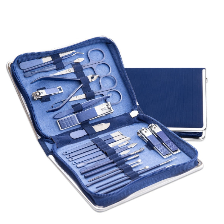 Stainless Steel Nail Clipper Nail Art Tool Set, Color: 26 PCS/Set (Blue) - Nail Clipper by PMC Jewellery | Online Shopping South Africa | PMC Jewellery | Buy Now Pay Later Mobicred