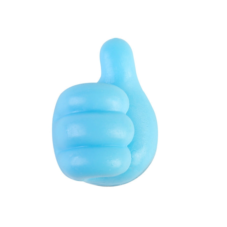 10 PCS Non-punching And Non-marking Adhesive Thumb Hook Cable Organizer(Blue) - Shelf & Hooks by PMC TechLife | Online Shopping South Africa | PMC TechLife