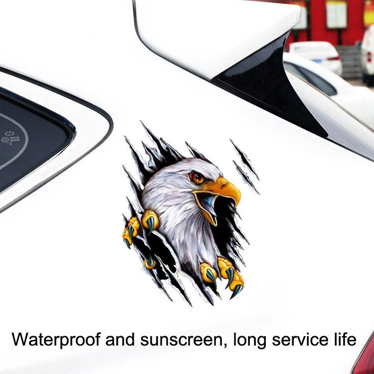 5PCS Tear Eagle 3D Car Sticker Scratch Covering Body Pull Flower Sticker, Style: Right (18x 24cm) - 3D Creative Stickers by PMC TechLife | Online Shopping South Africa | PMC TechLife