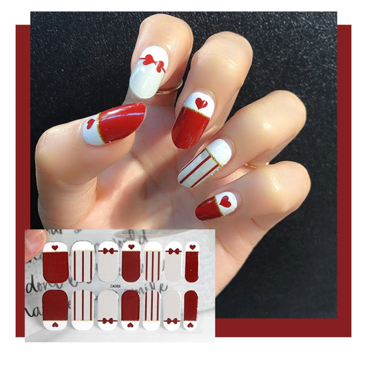 10 PCS 3D Hot Stamping Waterproof Nail Art Sticker(Z/A088) - Nail Stickers by PMC Jewellery | Online Shopping South Africa | PMC Jewellery | Buy Now Pay Later Mobicred