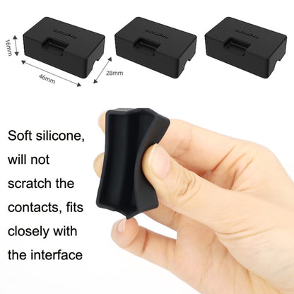 3PCS Sunnylife MM3-DC405 For DJI Mini 3 Pro Short Circuit Resistant Battery Silicone Dust Cover(Black) -  by Sunnylife | Online Shopping South Africa | PMC Jewellery | Buy Now Pay Later Mobicred