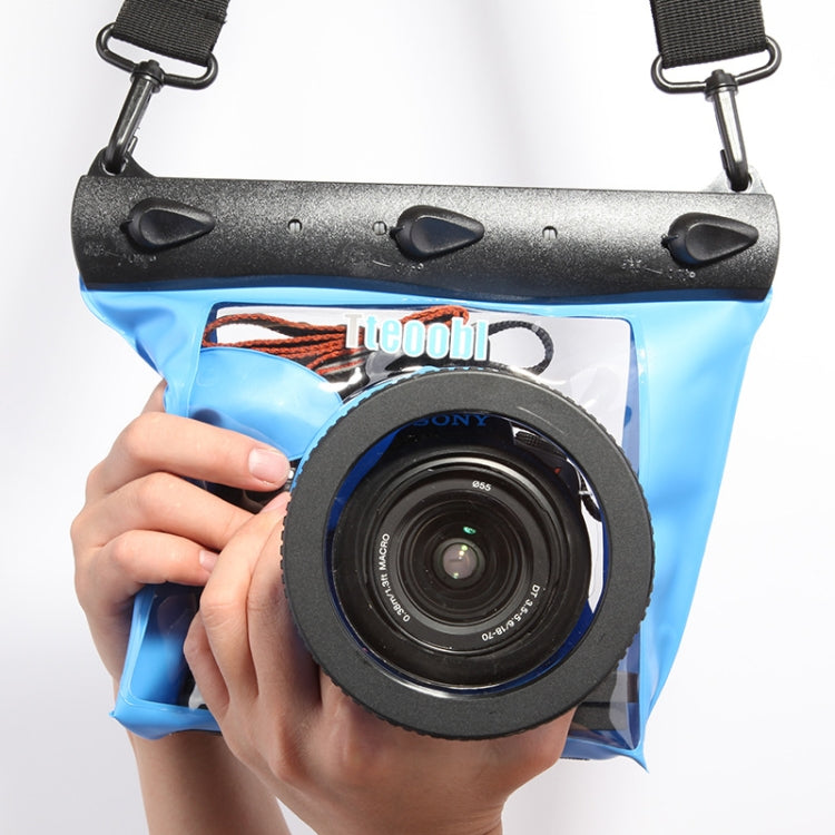 Tteoobl  20m Underwater Diving Camera Housing Case Pouch  Camera Waterproof Dry Bag, Size: L(Blue) - free shipping - PMC TechLife - Order now!