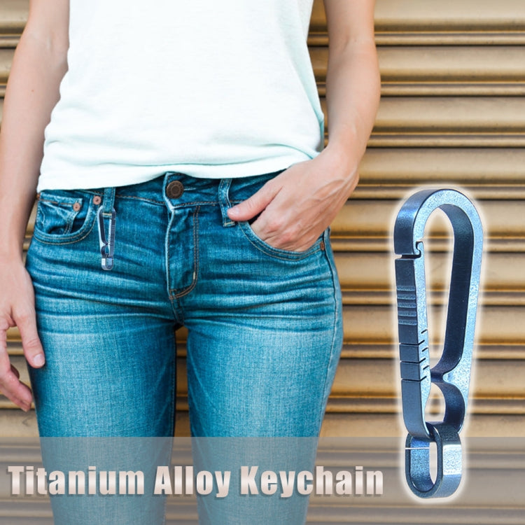Men Titanium Alloy Keychain Car Key Waist Hanging(Colorful Titanium) - Key Rings by PMC TechLife | Online Shopping South Africa | PMC TechLife | Buy Now Pay Later Mobicred
