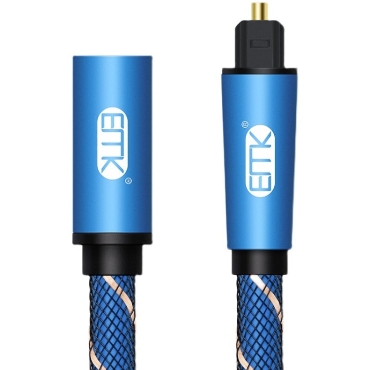 EMK Male To Female SPDIF Paired Digital Optical Audio Extension Cable, Cable Length: 1.5m (Blue) - Audio Optical Cables by EMK | Online Shopping South Africa | PMC Jewellery | Buy Now Pay Later Mobicred