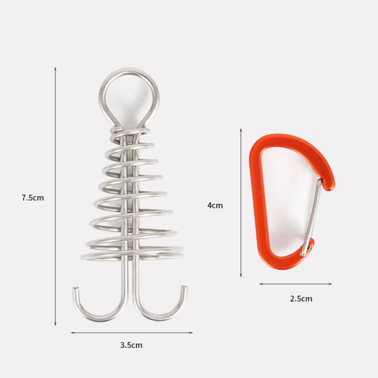 Outdoor Barracks Octopus Buckle Camping Deck Nail Stainless Steel Fixed Tent Rope Buckle - Tents & Accessories by PMC Jewellery | Online Shopping South Africa | PMC Jewellery