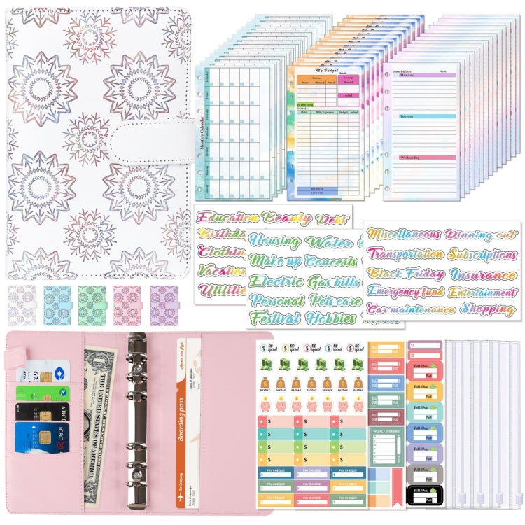 A6 Cash Budget Book Schedule Weekly Plan Monthly Plan Loose-leaf Notepad(White) - Notebooks by PMc TechLife | Online Shopping South Africa | PMc TechLife | Buy Now Pay Later Mobicred