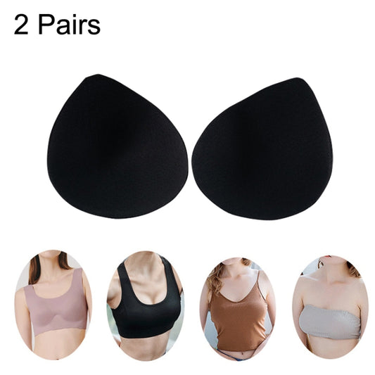 2 Pairs Sports Underwear Yoga Vest Sponge Pad Latex Cotton Chest Pad, Size: S(Black) -  by PMC Jewellery | Online Shopping South Africa | PMC Jewellery | Buy Now Pay Later Mobicred