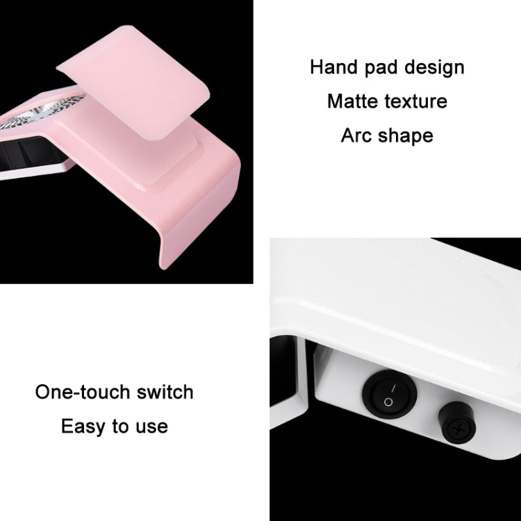 40W Nail Art Vacuum Cleaner Dust Collector, Specification: EU Plug (Pink) - Nail Art Equipment by PMC TechLife | Online Shopping South Africa | PMC TechLife | Buy Now Pay Later Mobicred
