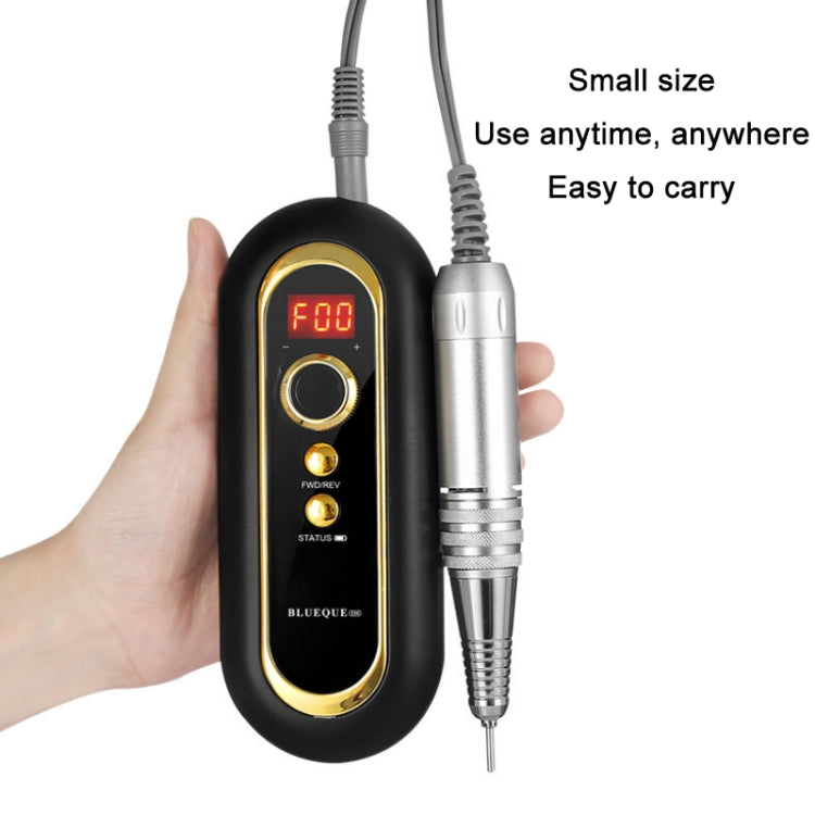 BLUEQUE Plug-in Portable Nail Art Carbon Brush Grinder, Specification: US Plug (Gray) - Grinding Tools & Accessories by PMC TechLife | Online Shopping South Africa | PMC TechLife | Buy Now Pay Later Mobicred