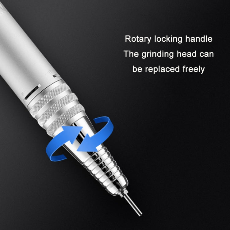 BLUEQUE Plug-in Portable Nail Art Carbon Brush Grinder, Specification: US Plug (Gray) - Grinding Tools & Accessories by PMC TechLife | Online Shopping South Africa | PMC TechLife | Buy Now Pay Later Mobicred