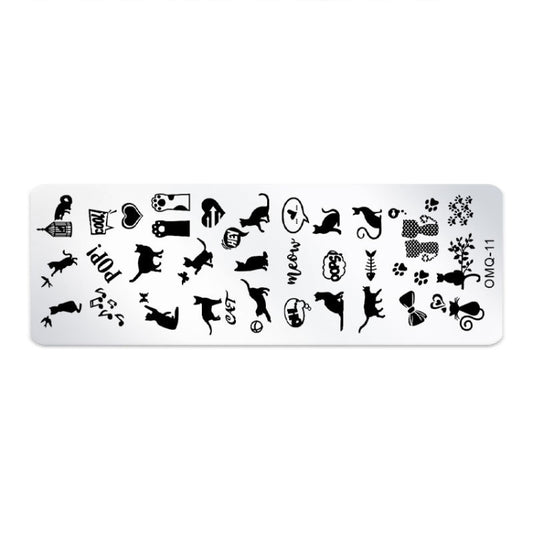 5 PCS Nail Art Print Template Nail Art Tools(OMQ-11) - Nail Art Equipment by PMC Jewellery | Online Shopping South Africa | PMC Jewellery | Buy Now Pay Later Mobicred