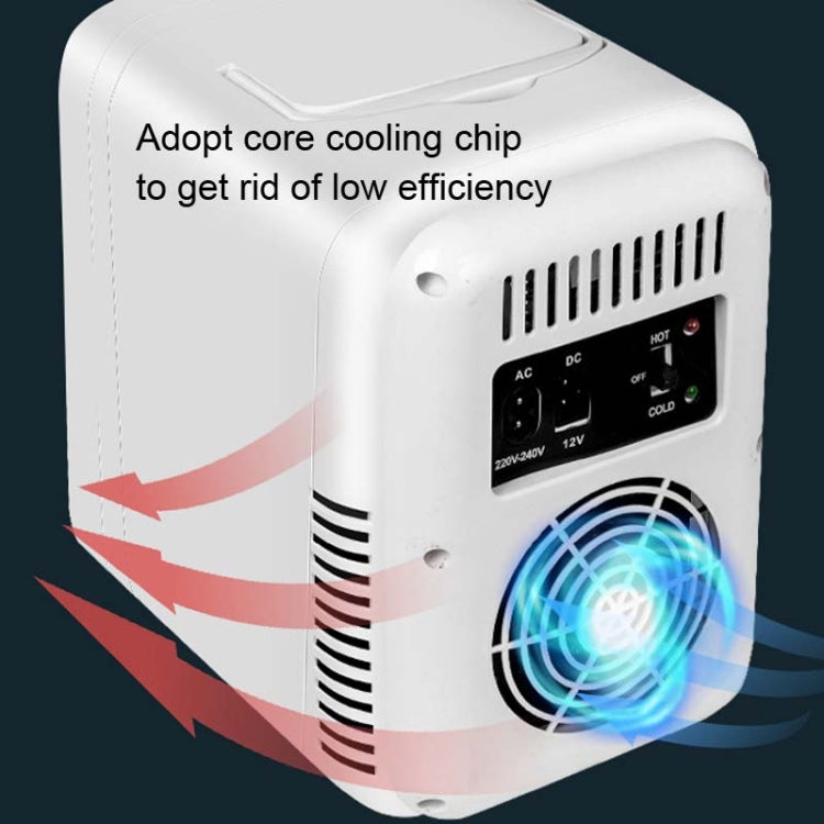 4L  45W Home Car Dual Purpose Refrigerator With Touch Light Makeup Mirror,CN Plug(White) - Refrigerators & Accessories by PMC TechLife | Online Shopping South Africa | PMC TechLife | Buy Now Pay Later Mobicred
