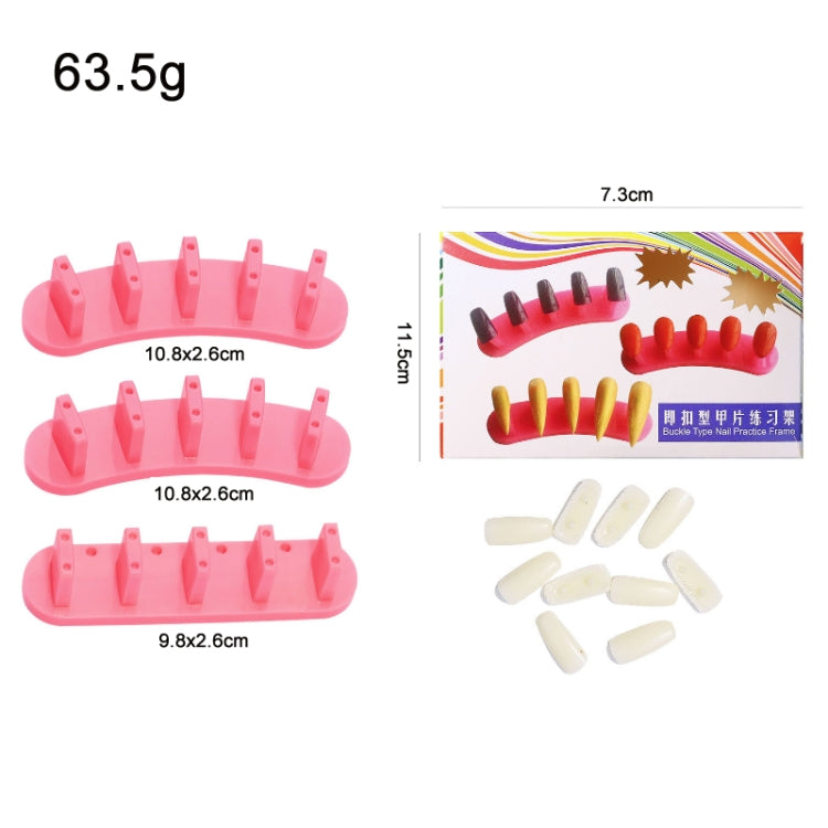 3 Sets Adhesive-Free Nail Practice Stand Nail Display Stand(02 Pink) - Nail Art Equipment by PMC Jewellery | Online Shopping South Africa | PMC Jewellery | Buy Now Pay Later Mobicred