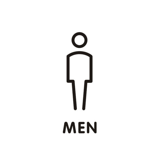 19 x 14cm Personalized Restroom Sign WC Sign Toilet Sign,Style: Black Single Man - Ornaments by PMC Jewellery | Online Shopping South Africa | PMC Jewellery