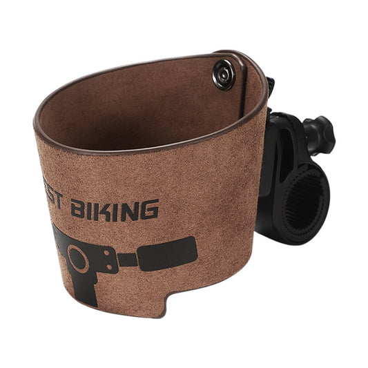 WEST BIKING YP0719298 Bicycle Cup Holder Handlebar Bottle Cage(Brown) - Holders by WEST BIKING | Online Shopping South Africa | PMC Jewellery