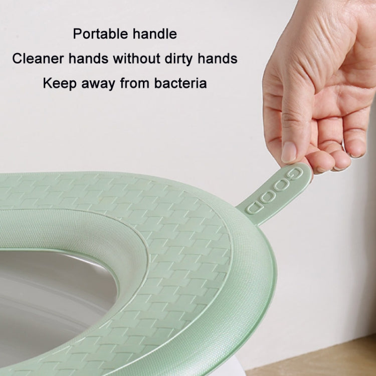 Household Thickened Waterproof Washable Toilet Seat, Color: Green - Bath Mats by PMC TechLife | Online Shopping South Africa | PMC TechLife