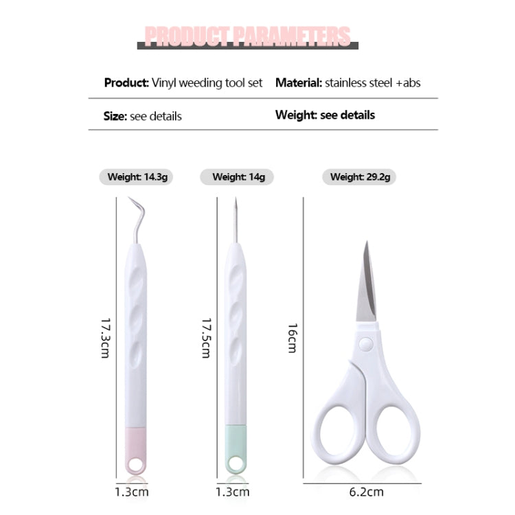 5 In 1+Recycler+Bag Vinyl Weeding Tool Set DIY Silhouette Embossed Engraving Tool - Burin &Cutting Knife by PMC TechLife | Online Shopping South Africa | PMC TechLife