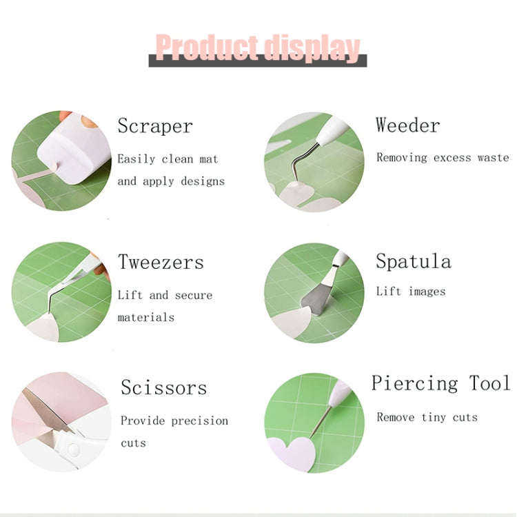 5 In 1+Recycler+Bag Vinyl Weeding Tool Set DIY Silhouette Embossed Engraving Tool - Burin &Cutting Knife by PMC TechLife | Online Shopping South Africa | PMC TechLife