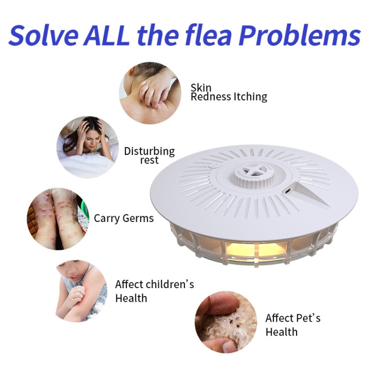 Household Flea Trap Lamp Indoor Trap Mosquito Flies Cockroach Lamp(Pearl White) - Traps by PMC TechLife | Online Shopping South Africa | PMC TechLife | Buy Now Pay Later Mobicred