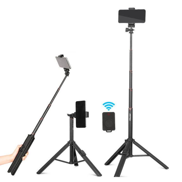 QingZhuangShiDai ZP100 Aluminum Alloy Floor Phone Stand Live Bluetooth Phone Selfie Stick - Selfie Sticks by Qingzhuangshidai | Online Shopping South Africa | PMC Jewellery | Buy Now Pay Later Mobicred