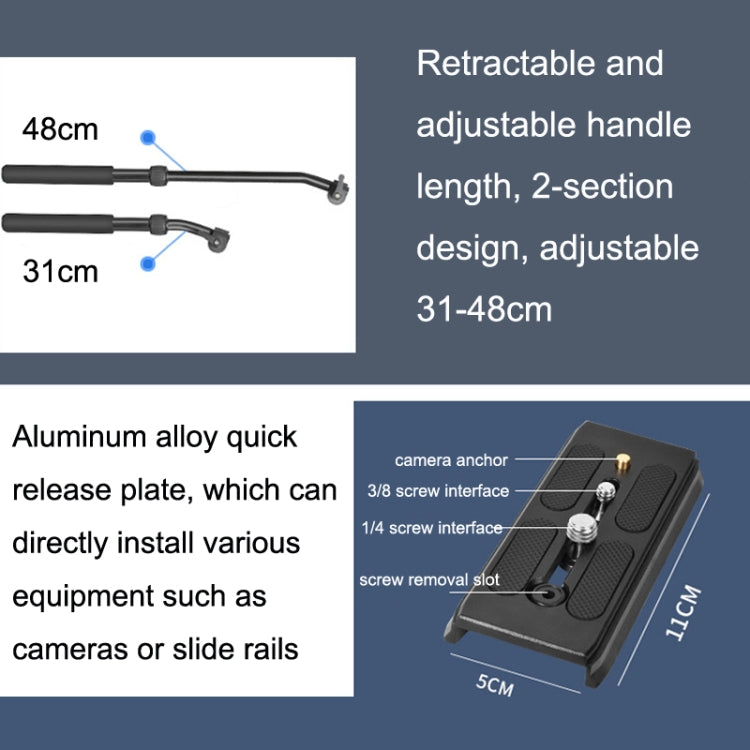 QingZhuangShiDai Q90 SLR Camera Tripod Shooting Bird Telephoto Damping Handle Gimbal - Tripod Heads by QingZhuangShiDai | Online Shopping South Africa | PMC Jewellery | Buy Now Pay Later Mobicred