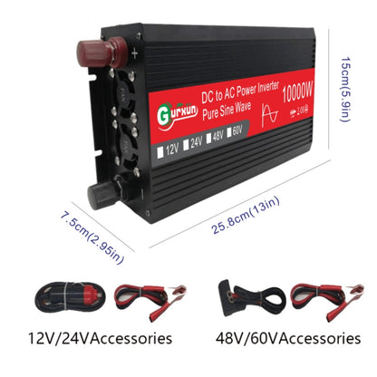 Gurxun HZ1500-10000 Sine Wave 10000W Inverter Power Converter, Specification: 12V To 220V -  by Gurxun | Online Shopping South Africa | PMC Jewellery | Buy Now Pay Later Mobicred