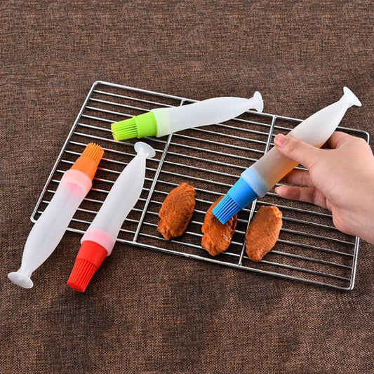 4 PCS Convenient Silicone Baking BBQ Oil Bottle Brush(Color Random Delivery) - Gadgets by PMC Jewellery | Online Shopping South Africa | PMC Jewellery