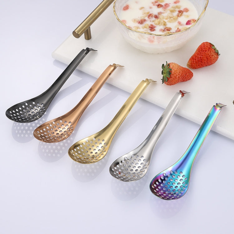 2 PCS 304 Stainless Steel Small Caviar Colander Molecular Cooking Spoon, Color: Black - Gadgets by PMC TechLife | Online Shopping South Africa | PMC TechLife | Buy Now Pay Later Mobicred