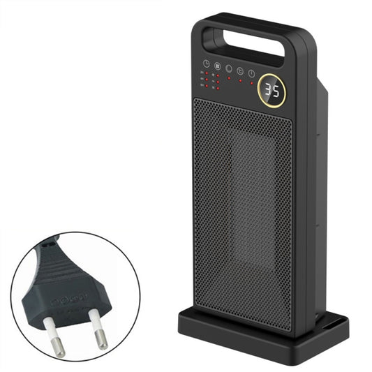 LCD Digital Display Rotary Remote Control Heater PTC Ceramic Heating Heater, Spec: EU Plug (Black) - Electric Heaters by PMC Jewellery | Online Shopping South Africa | PMC Jewellery | Buy Now Pay Later Mobicred