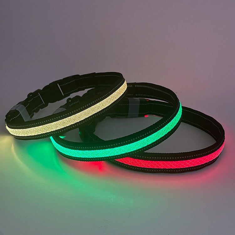 LED Rechargeable Wear-resistant and Waterproof Pet Lighting Collar, Size: M(Black) - Collars by PMC TechLife | Online Shopping South Africa | PMC TechLife | Buy Now Pay Later Mobicred