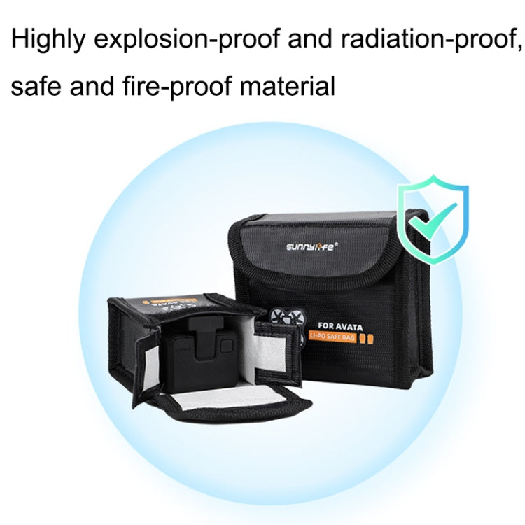 Sunnylife AT-DC478 Put 2 Batteries Battery Explosion-proof Bag For DJI Avata - Cases & Bags by PMC TechLife | Online Shopping South Africa | PMC TechLife | Buy Now Pay Later Mobicred