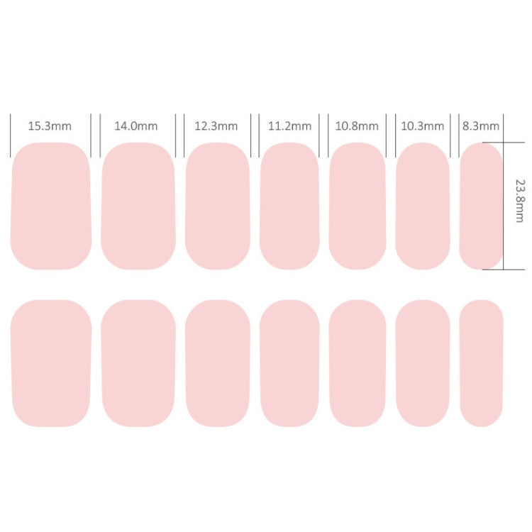 Nail Polish Film Bronzing Nail Stickers(ZX3476)(Bare film+A frustration) - Nail Stickers by PMC Jewellery | Online Shopping South Africa | PMC Jewellery