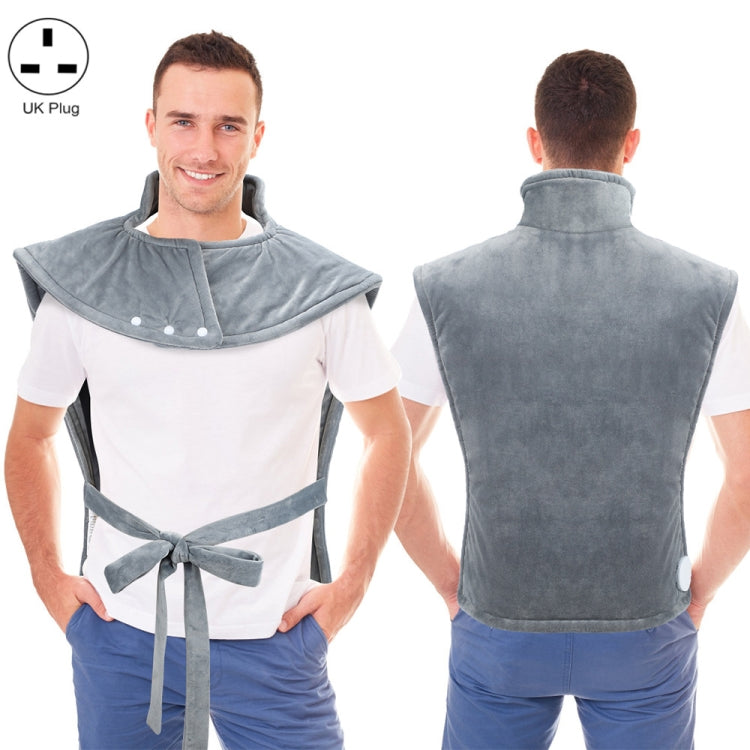 Heated Shoulder Guards Neck Guards Electric Heated Shawls Electric Blankets UK Plug(Silver Gray) - free shipping - PMC TechLife - Order now!