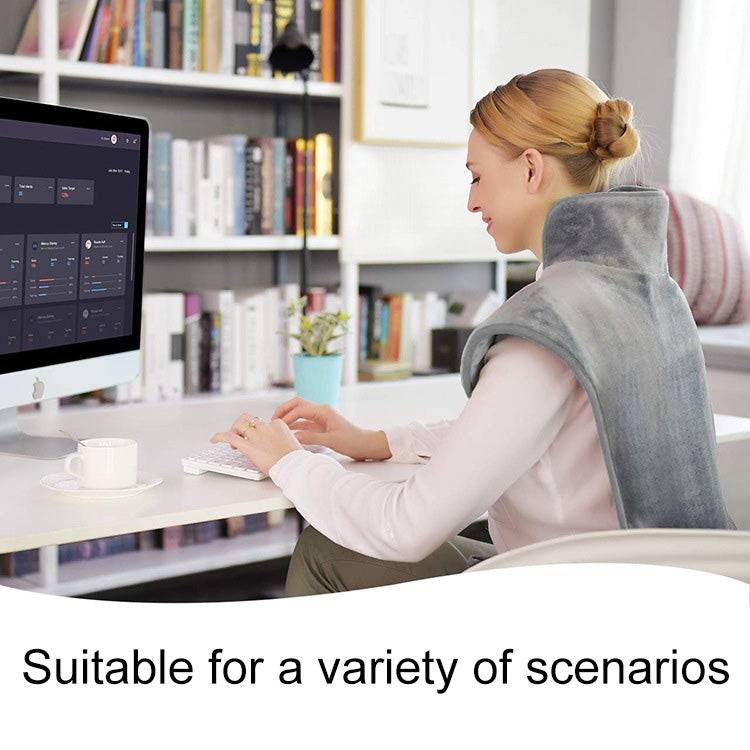 Heated Shoulder Guards Neck Guards Electric Heated Shawls Electric Blankets US Plug(Dark Gray) - free shipping - PMC TechLife - Order now!
