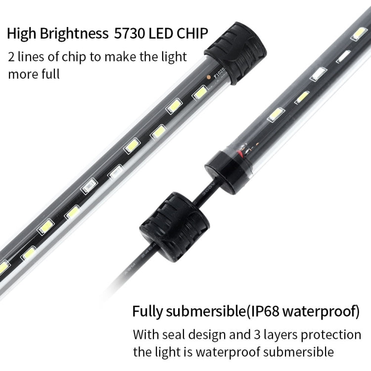 Q60BW  Blue+White Light 90-260V Aquarium Diving Light LED Fish Tank Light(US Plug) - Fish Tank Lamps by PMC TechLife | Online Shopping South Africa | PMC TechLife