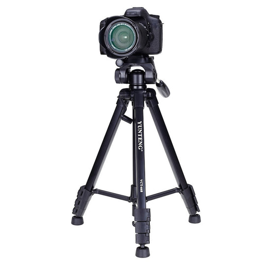 YUNTENG VCT-668RM Portable SLR Camera Tripod Mobile Phone Live Broadcast Support(Black) - Tripods by YUNTENG | Online Shopping South Africa | PMC Jewellery | Buy Now Pay Later Mobicred