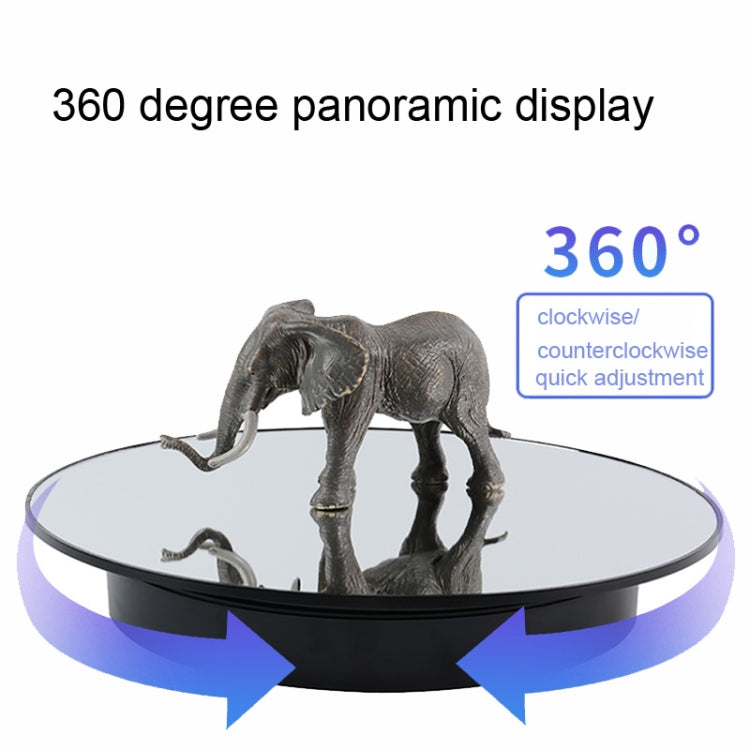 32cm Electric Turntable for Photography With Speed Direction Adjustment, Color: Black Mirror -  by PMC TechLife | Online Shopping South Africa | PMC TechLife | Buy Now Pay Later Mobicred