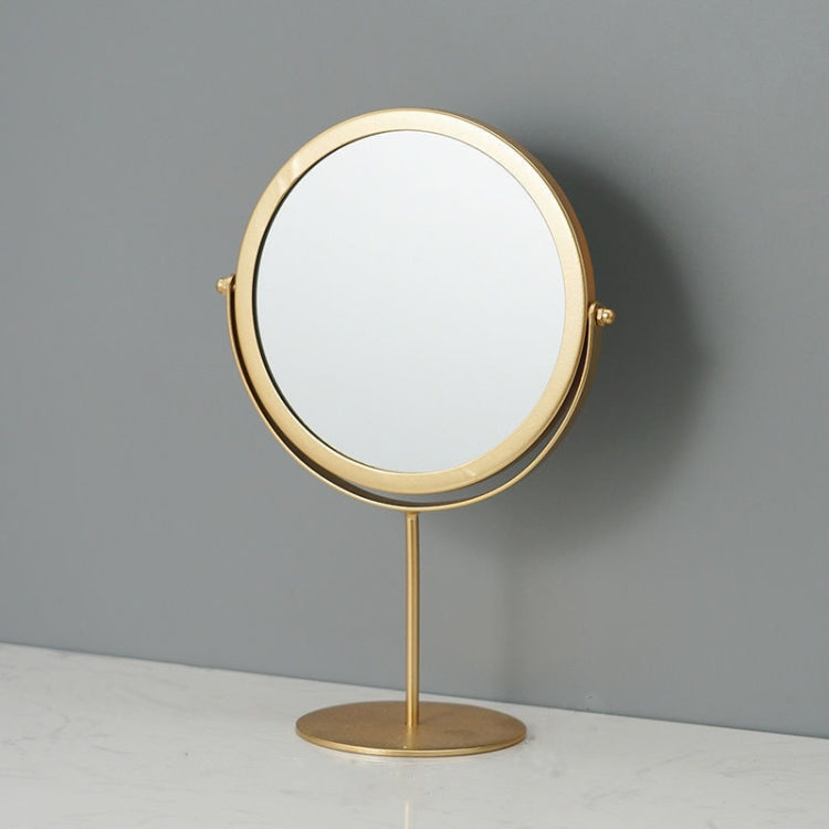 Desktop Makeup Mirror Simple Portable Mirror Rotating Dressing Mirror,Style: Gold High Model - free shipping - PMC TechLife - Order now!