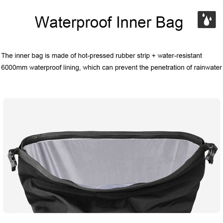 Rhinowalk MT2040 20L Large Capacity Waterproof Quick Release Motorcycle Side Bag(Green) - Bags & Luggages by PMC TechLife | Online Shopping South Africa | PMC TechLife | Buy Now Pay Later Mobicred
