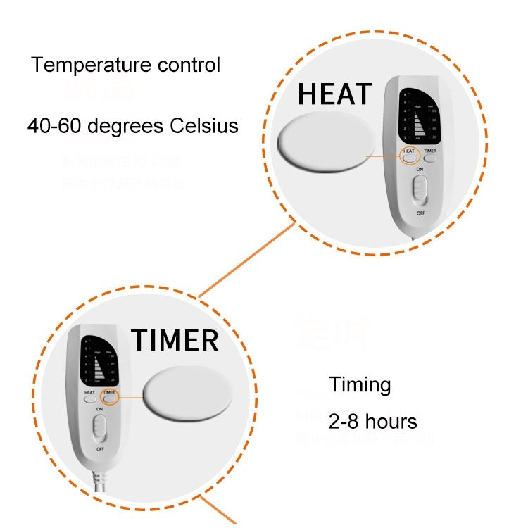 Plug-in High-top Electric Foot Warmer Heated Foot Warmer Boots EU Plug 230V(Brown) - Electric Heaters by PMC TechLife | Online Shopping South Africa | PMC TechLife | Buy Now Pay Later Mobicred