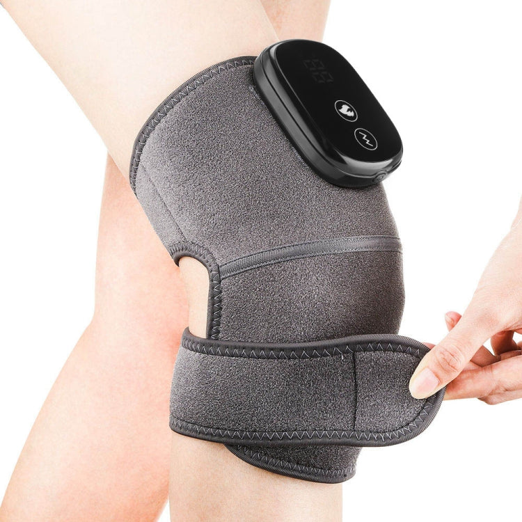 Electric Heating Therapy Knee Massager Vibration Massage Knee Pad(Gray) - free shipping - PMC TechLife - Order now!