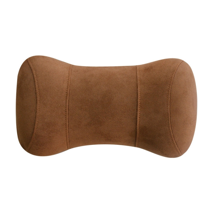 Car Memory Cotton Headrest Protective Cervical Spine Seat Sleeping Pillow(Brown) - Seat Accessories by PMC Jewellery | Online Shopping South Africa | PMC Jewellery | Buy Now Pay Later Mobicred