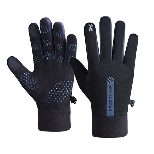 1 Pair Velvet and Thick Cycling Windproof and Cold Warm Gloves, Style: Male Version (Black) - Safety Gloves by PMC Jewellery | Online Shopping South Africa | PMC Jewellery | Buy Now Pay Later Mobicred