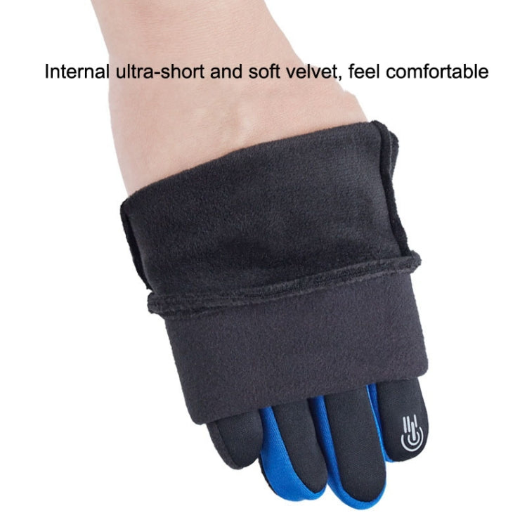 1 Pair Velvet and Thick Cycling Windproof and Cold Warm Gloves, Style: Male Version (Black) - Safety Gloves by PMC TechLife | Online Shopping South Africa | PMC TechLife | Buy Now Pay Later Mobicred
