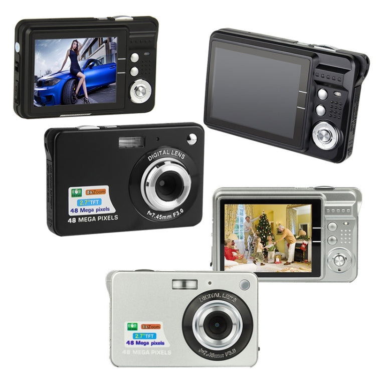 18 Million Pixel Entry-Level Digital Cameras Daily Recording Photos And Videos Macro Student Cameras(Silver) - Video Cameras by PMC Jewellery | Online Shopping South Africa | PMC Jewellery