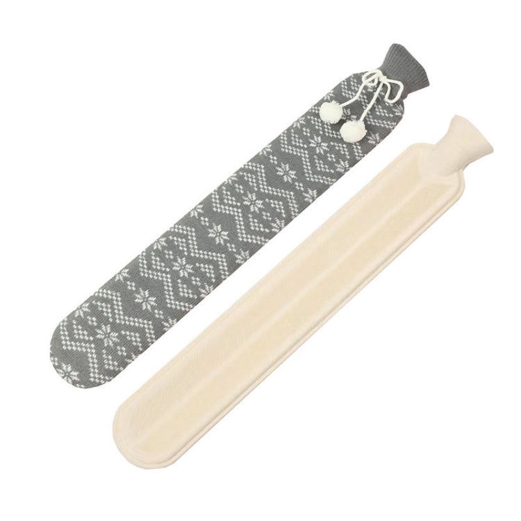 2L Long-strip Multifunctional Water-filled Rubber Hot Water Bags, Spec: Gray Snowflake - Hot Water Bags by PMC TechLife | Online Shopping South Africa | PMC TechLife | Buy Now Pay Later Mobicred