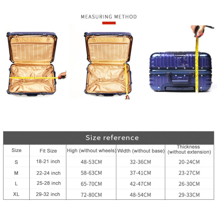 Thickened Wear-resistant Stretch Luggage Dust-proof Protective Cover, Size: XL(Wine Red) - Dust Covers by PMC TechLife | Online Shopping South Africa | PMC TechLife